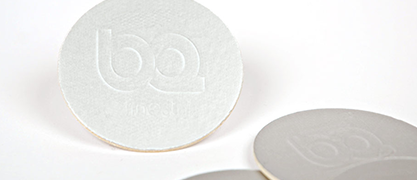 sealing liners embossed for logo and promotion